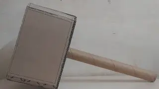 How to make cardboard big hammer (thor 's hammer)|Dhruv's Creation