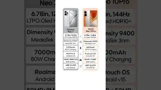 Realme Neo 7 VS IQOO Neo 10Pro Full Compression #compression #smartphone #tech #iqooneo #realme