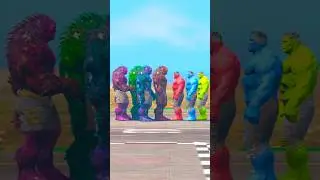 RANDOM MCU HULK VS RADOM MCU ABOMINATION  TEAM BATTLE MATCH who is most POWERFUL#38#gta5​