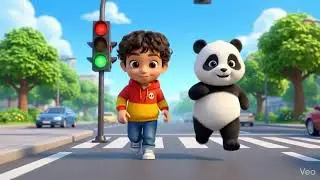 ⭐ Kashi aur Panda Boo ka Traffic Light Adventure 🚦  Kids Safety Story  3D Animation