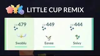 Using ONLY shiny Pok&eacute;mon in the Little Cup Remix in Pok&eacute;mon go