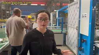 10 pieces of 480X324X1,110 mm foam packages testing with the 6 side EPS packaging machine