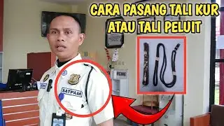 cara memasang tali kur satpam || cara pasang tali kur satpam || cara pasang tali peluit satpam
