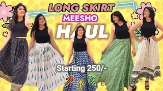MEESHO LONG SKIRT HAUL Starting 250/-  Ten Affordable & Stylish Women Skirts