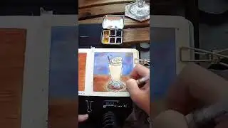 Calpis Soda | 語你。酒食製作 #pen #watercolor #sketch #timelapse #shorts