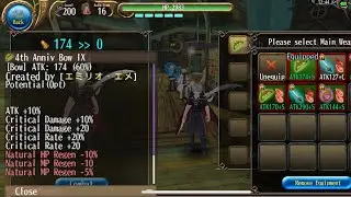 Fill Stats Weapon A10FC20 ACd10CdCrCr20 ACd10CCC20 Pot 71 Rate 82% (bug 100%) - Toram Online