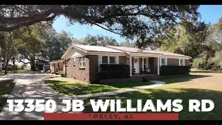 13350 JB WIlliams Rd, Loxley AL  |  Private 1.72 Acre Home with Garage Apartment & No HOA