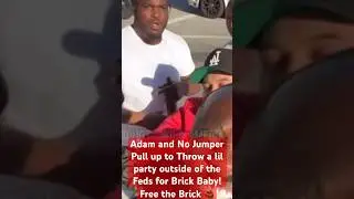 No Jumper Pulled Up to Throw Brick a Kick Back outside of the Feds! Free The Brick Not The Trick 🫡