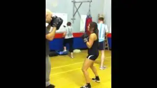 Clara boxing with fighterfit