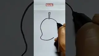 how to draw mango/mango drawing/#shorts #viralvideo #mango #fruitsdrawing