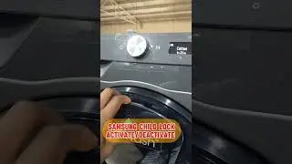How To Activate and Deactivate Child Lock On Samsung ADD-WASH Washer #lg #samsungwasher #cooker