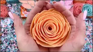 Soap flowers with starch and glitter 💞Soap cubes and soap cutting 💜Soap crushing satisfied video hub