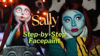 Sally facepaint / makeup tutorial 