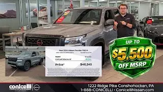 Up to $5,500 Off MSRP on a New 2024 Nissan Frontier 🚨 Final Inventory at Conicelli Nissan
