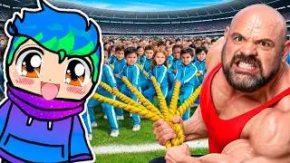 100 Niños Vs El Hombre Más Fuerte Del Mundo / Carlos Infinito REACCIONA a MrBeast