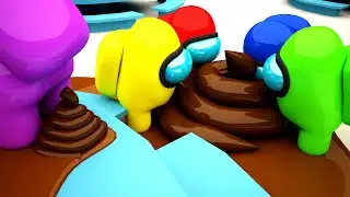 AMONG US POOP! / 001 / IMPOSTOR POOPED EVERYWHERE! / THE FUNNIEST ANIMATIONS! / #game #memes #funny