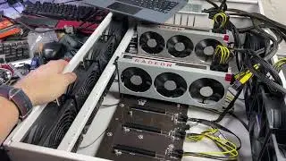 Shipping damaged 8 GPU server case test and $279 Radeon VIIs any good?