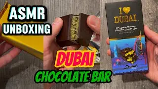 ASMR Dubai Chocolate Unboxing | Satisfying Sounds 🔥❤️ #satisfying #asmr #relaxing 