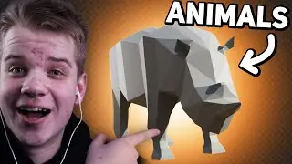 Как создать низкополигональное животное в BLENDER!