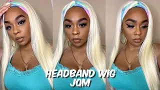 613 BLONDE STRAIGHT SYNTHETIC HEADBAND WIG | Lindsay Erin