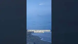 UNIDENTIFIED FLYING OBJECT OVER OAK ISLAND NC😱😱