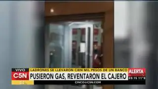 Pusieron gas y reventaron un cajero automático en un banco de Berazategui