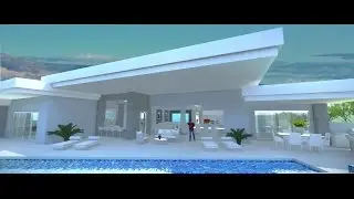 SOLD | New Modern Single Story with 75&rsquo; Lap Pool & Strip Views