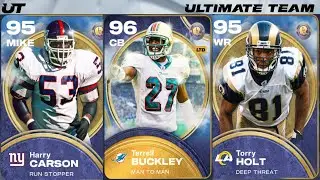 Legends RL 25 Torry Holt, Harry Carson & LTD Terrell Buckley | Madden 26 Ultimate Team