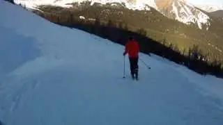 Nakiska Gold Chair Jan 19, 2014.  Run 1  Monster Glades