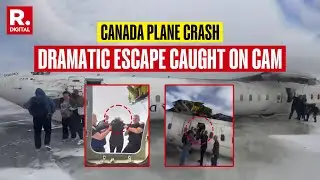 Watch | Canada Plane Crash: Video Shows Dramatic Escape Of Passengers From Wrecked Aircraft
