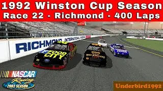 1992 Winston Cup Season - R22 - Richmond - NR2003