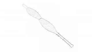 HuaXiong Fish Basket Nonstick BBQ Barbecue Basket Fish Grilling Roast Basket BBQ Grilling Basket (