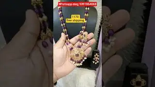 premium quality beads set#onegramgoldjewellery #varnikacollections #youtubeshorts #beadsjewellery