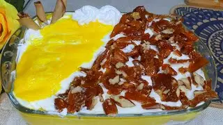 Mango Caramel Delight Recipe by AARMAMZ FOODS | Instant Mango Dessert recipe