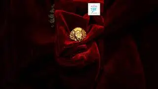 Braveness enriched gold ring designed with the lion face #shorts