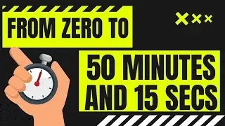 TIMER ! from 0 to 50 min and 15 secs  in minutes and seconds / 50' 15