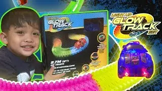 Glowing Race Track | Light Up Glowing Track Set | Glowing Car