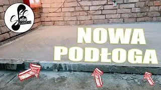 Robię nową podłogę. Wylewka w warsztacie
