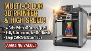 FLASHFORGE AD5X Multi-Color 3D Printer Review | 4-Color FDM Printing