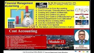 Cost Accounting (COA)_Module-12: Service Department Costs Allocation
