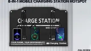 WELONEDEN Wall Mounted Charging Station: Fast 8-Device Charger for iPhone, iPad & More