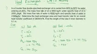 Lecture 26 | Problems on Heat Exchanger LMTD Method | Heat and Mass Transfer