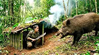 Surviving - Building an Underground Shelter: Avoiding Forest Waves and Setting Handcrafted Traps