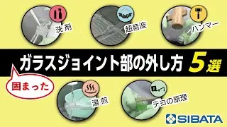 【ガラス器具】ジョイント部が固まった時の外し方 5選－柴田科学株式会社