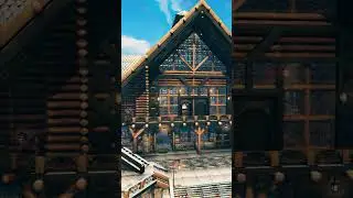 Log mansion in the mountains  #valheim #valheimbuilding #fantasy