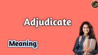 Adjudicate meaning