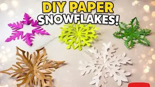 Easy and simple Snowflake making ideas with paper 