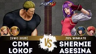 KOF XV🎞️CDM LOKOF (Yamazaki/Ryo/Beni) vs SHERMIE ASESINA (Athena/Leona/Shermie)🎞️Replay Match Part 4