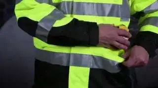 Radians RW32-3Z1Y Heavy Duty Rip Stop Waterproof Rain Jacket