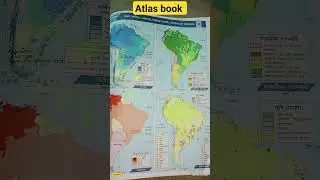 map , Atlas book in Hindi medium #upsc #geographynotes class -6th to 12th